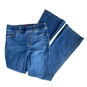 Spanx Flare Jeans Pull On Blue M